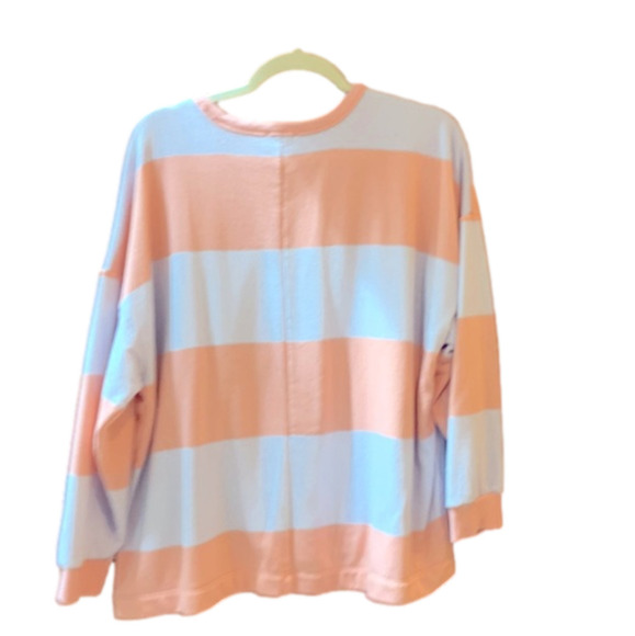 Peach  and blue long sleeve shirt women’s - Picture 1 of 1
